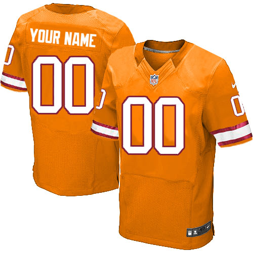 Nike Tampa Bay Buccaneers Customized Orange Stitched Elite Men's NFL Jersey